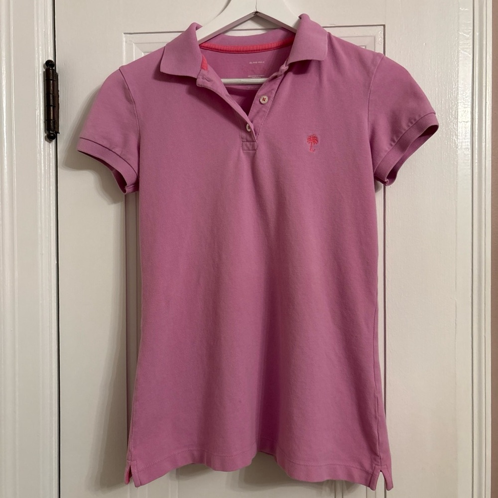Lilly Pulitzer Pink Island Polo Shirt